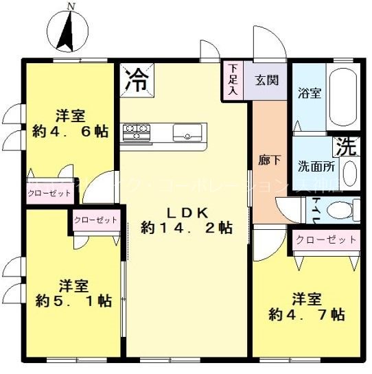 エスポワール大濠西 間取り