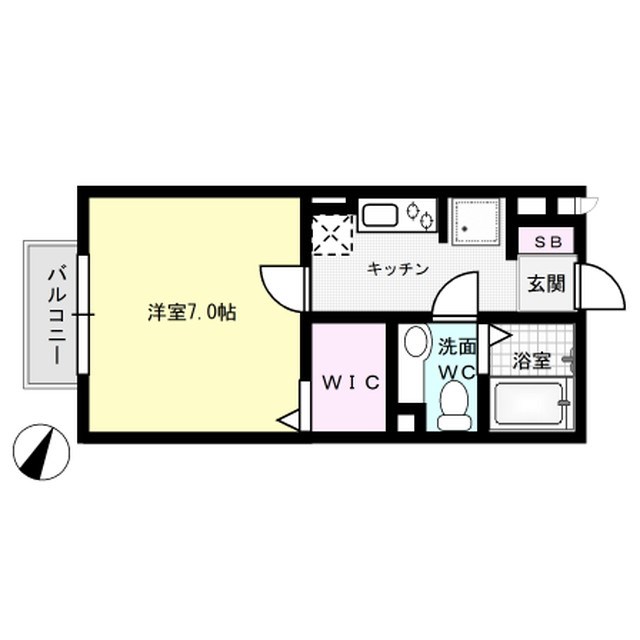 メゾンエスポアール 207号室 間取り