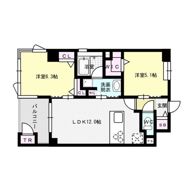 カロスイデア大橋 間取り図