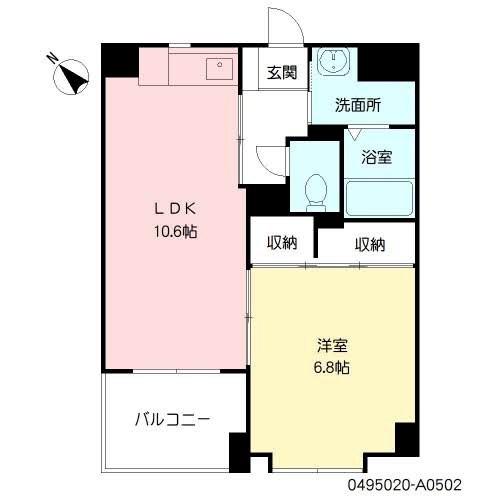 パティオ薬院Ⅱ 間取り