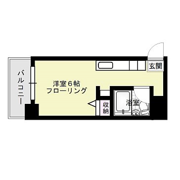 1号タイプは掲載間取りの反転タイプです。 Kステーション呉服町 間取り図
