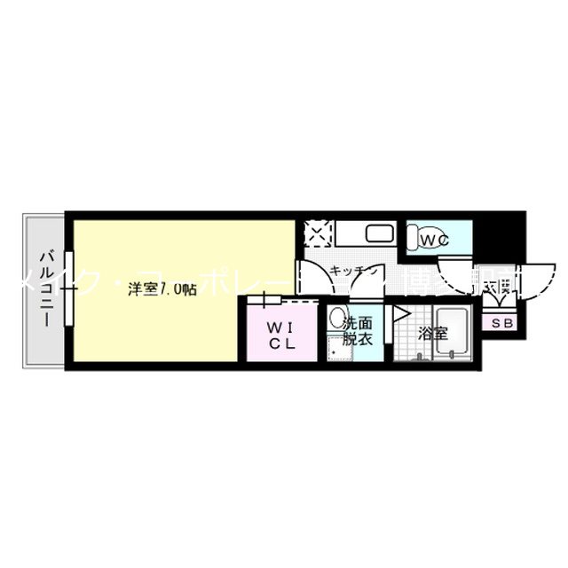 ウェルブライト博多 間取り