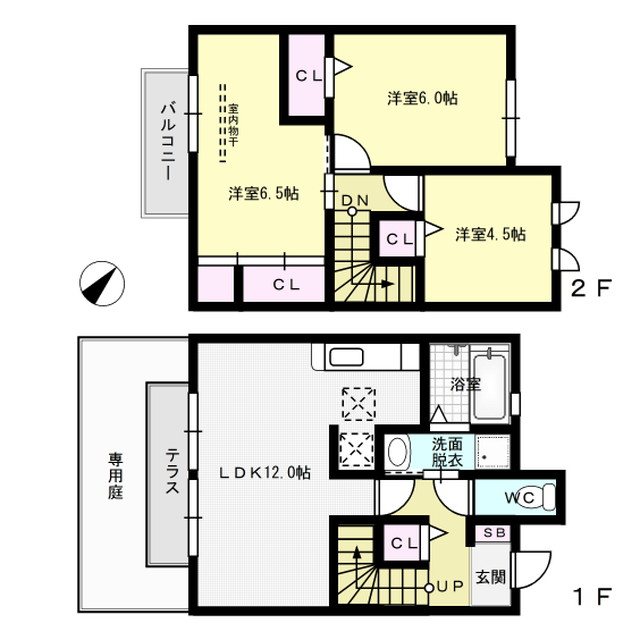 Laurea 105号室 間取り