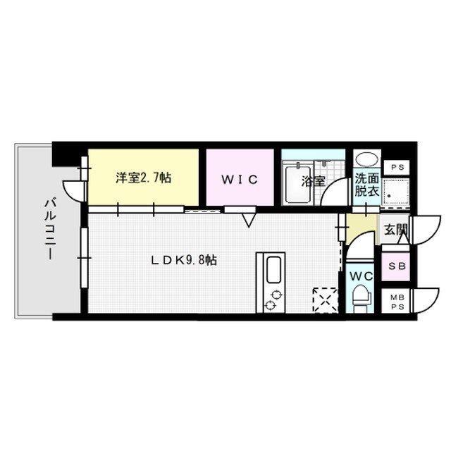 間取り Quintet Minami Fukuoka 間取り図