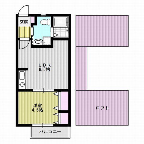 LSFプラザ西新駅前 間取り