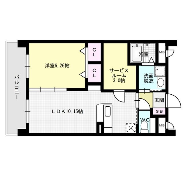 間取り プレステージ板付 間取り図