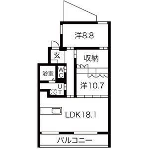 ラクレイス西新レジデンシャルタワー 間取り