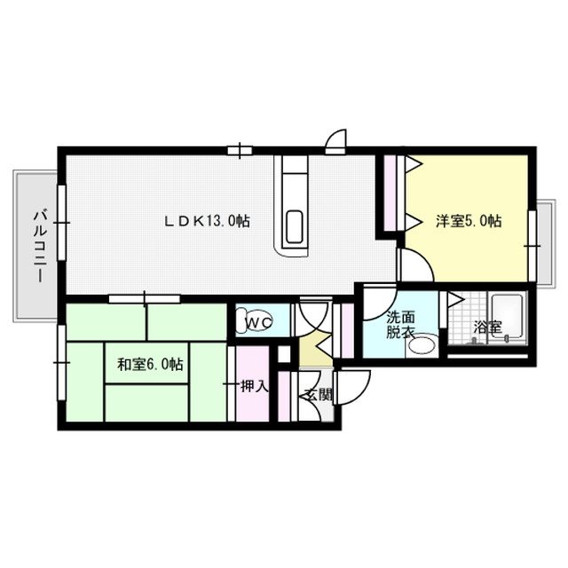 コモンシティ紅葉ヶ丘西B棟 間取り