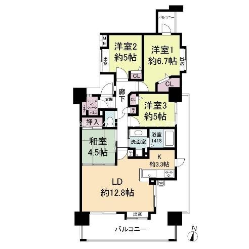 KDXレジデンス西公園 間取り