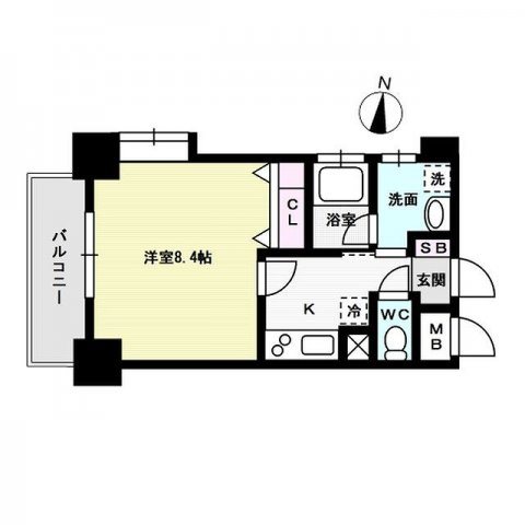 キルンズ西新~ネット無料~ 間取り