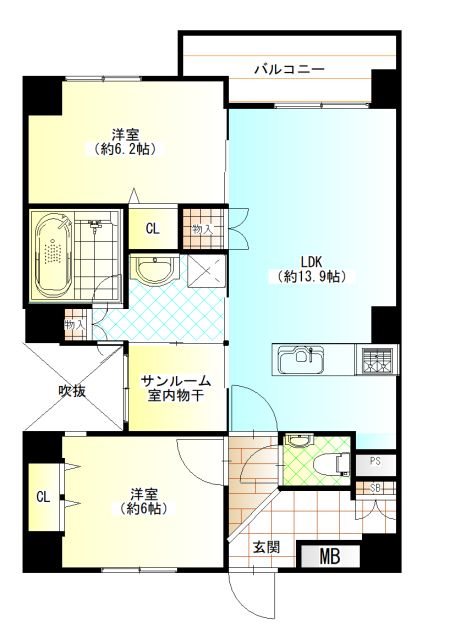 アンバル大濠 間取り