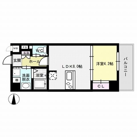 クレオン七隈～光ネット無料～ 間取り