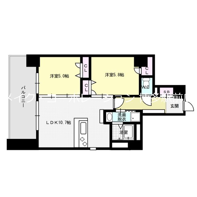 LINKsM(リンクスエム) 間取り