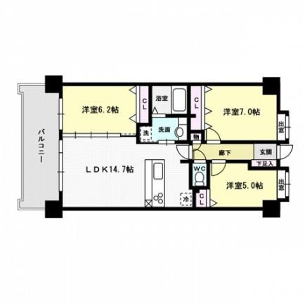 クリオジーテ藤崎 間取り