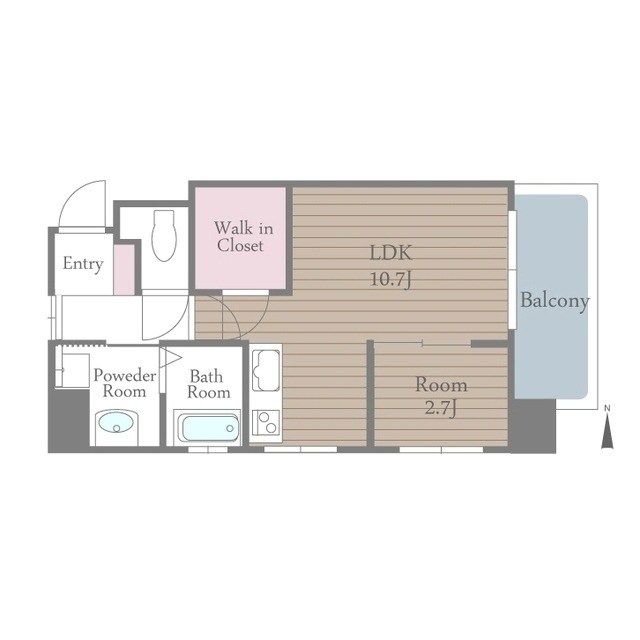 プリンシピオ赤坂 ベッドルーム