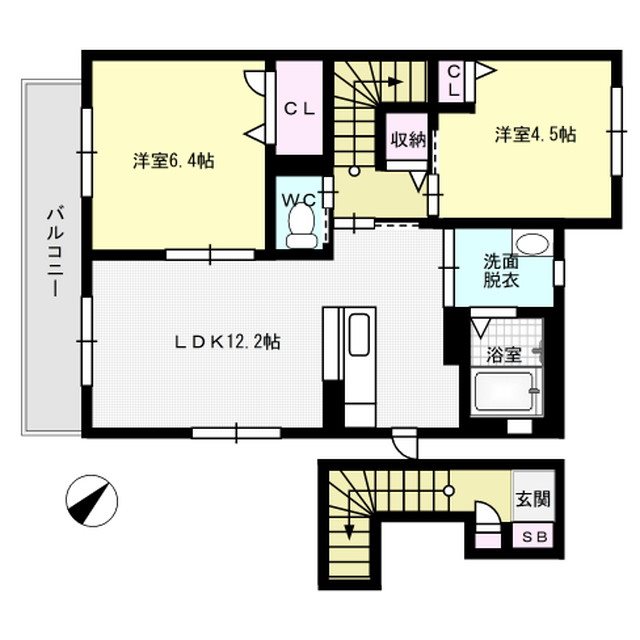 サリジエ下大利 201号室 間取り