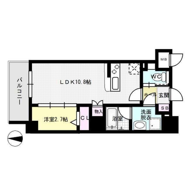 ノア吉塚 201号室 間取り