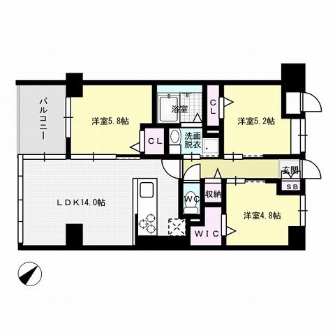 ＡＰエルテージ地行【F・Ⅱタイプ】 間取り