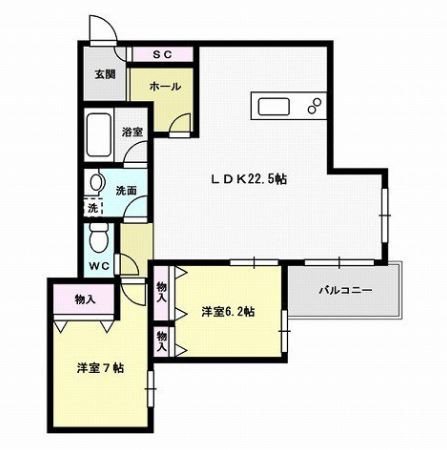 パインコート城西 間取り