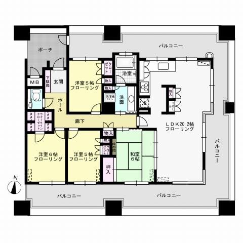 間取り MJR鳥飼 間取り図