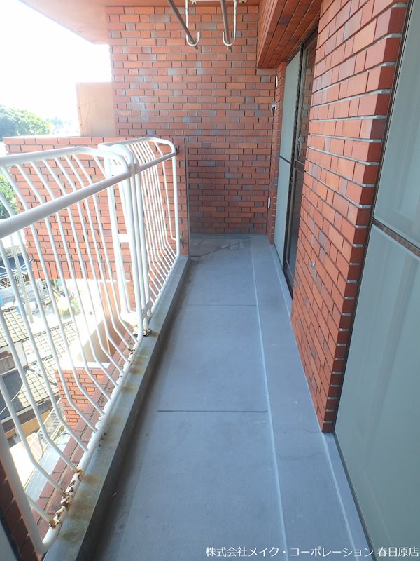 写真は同型タイプ 光第6ビル ベランダ