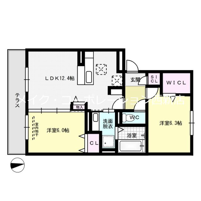 グランディオール城南二番館 間取り
