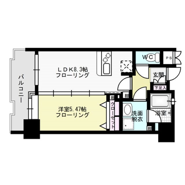 アスピーテ渡辺通 間取り