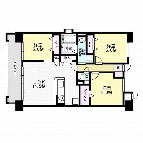 間取り ネクスト吉塚 間取り図