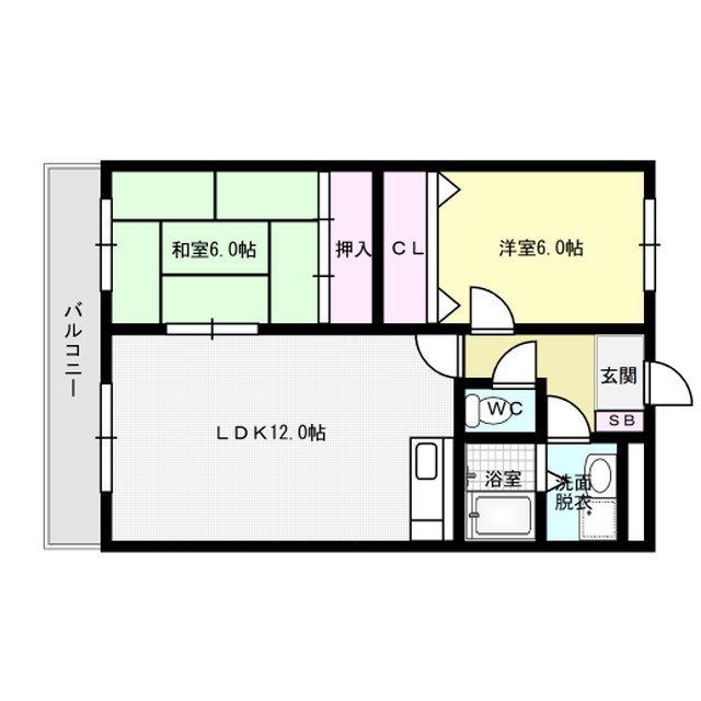 ノーブルコート21 203号室 間取り