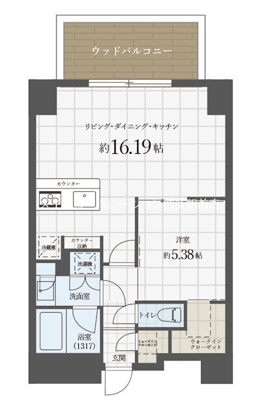 Ropponmatsu View Apartment 間取り