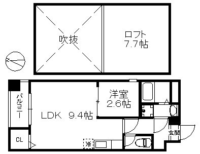アリエスサン西新 間取り