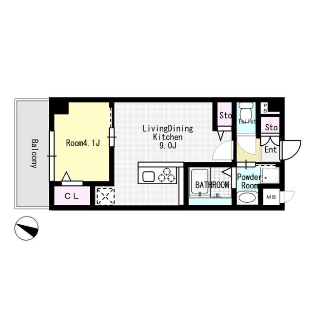 LIBRA井尻 608号室 間取り
