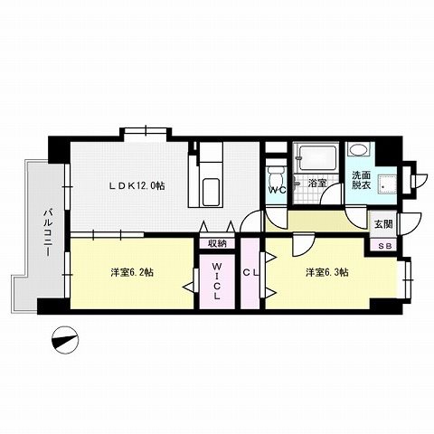 ラフォルトゥーナ姪浜弐番館 間取り