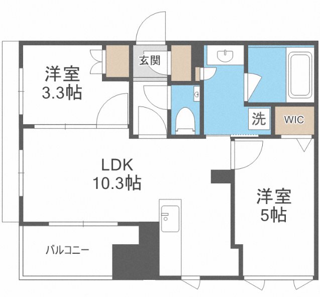 ブラントン薬院   間取り