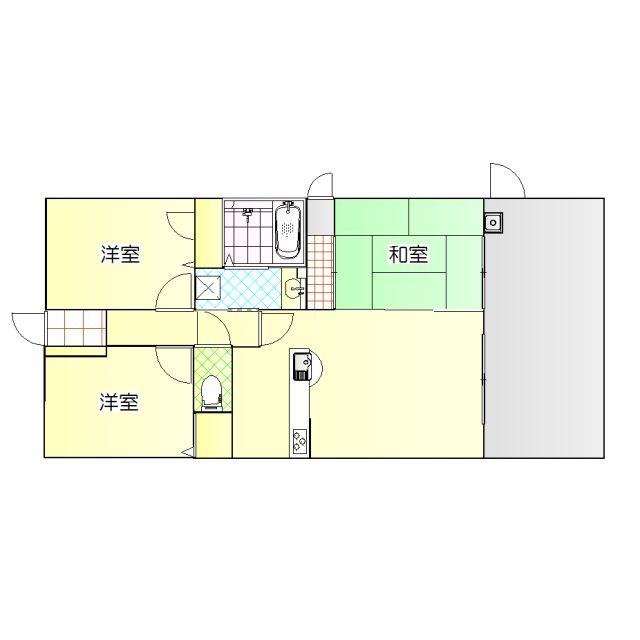 クレアールガーデンズ室見 間取り