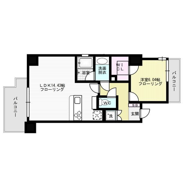 Ropponmatsu View Apartment  間取り