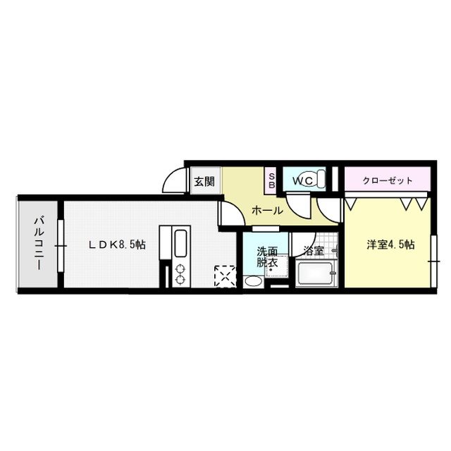 グランメゾン銀天町 間取り図