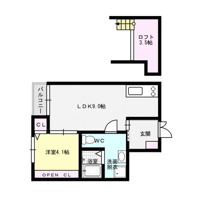 APT03 104号室 間取り
