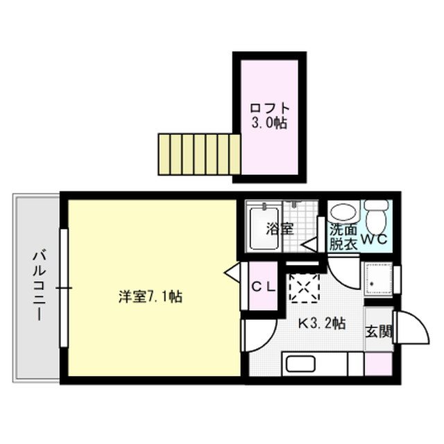 ハウゼ曰佐 203号室 間取り