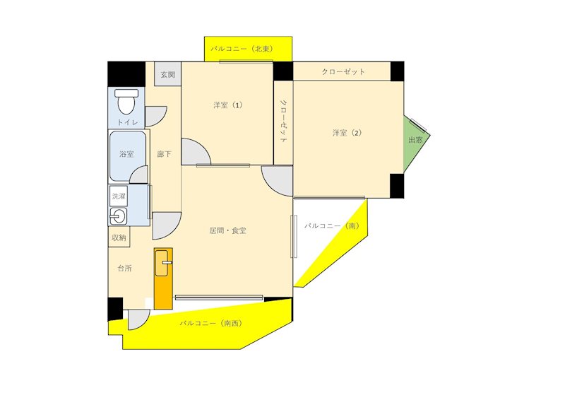 アーバニティ春日原 305号室 間取り