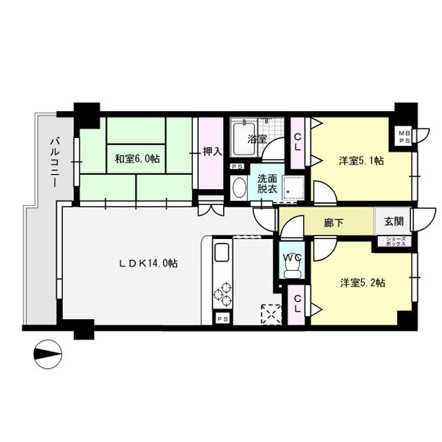 ロマネスク井尻 間取り