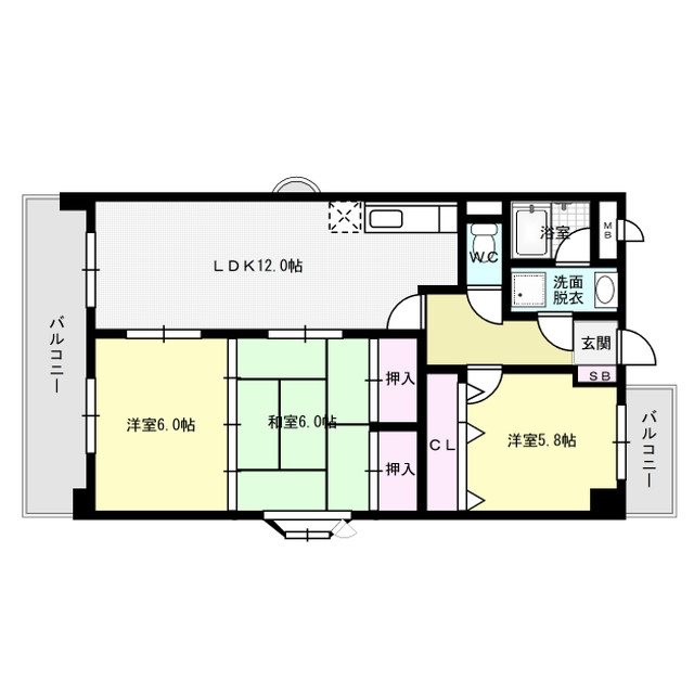 ADVANCE21 501号室 間取り