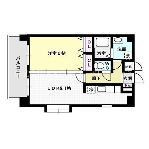 ハイドパーク別府 間取り