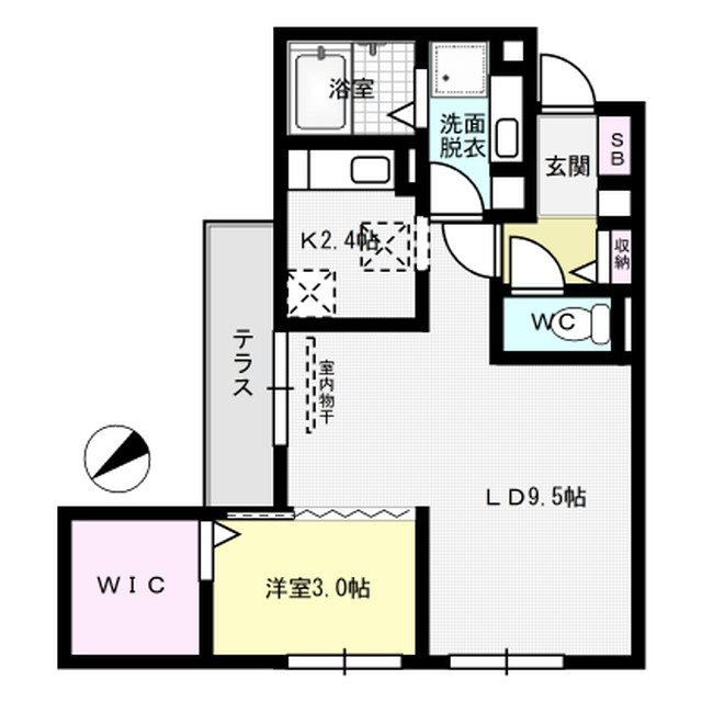 D-room大橋 106号室 間取り