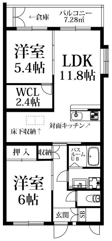 SUN'Sももち 間取り