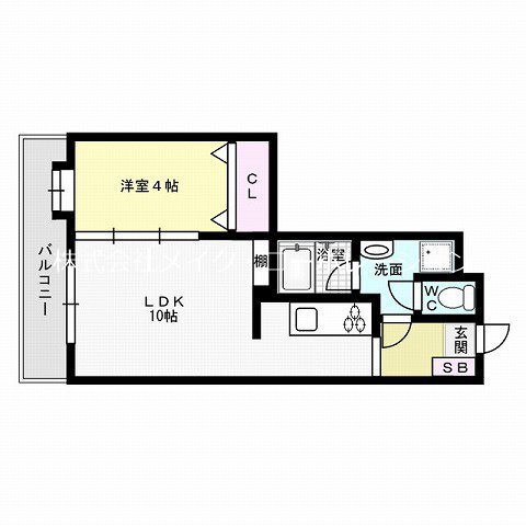 モンレーヴ西新 間取り