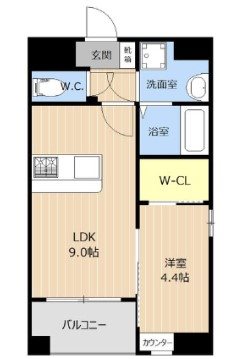 LIBTH西新 間取り