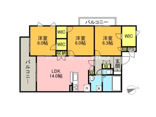 Raffina大濠 間取り