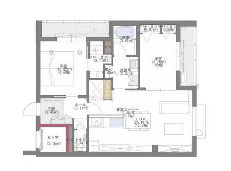 Avenir西新 間取り