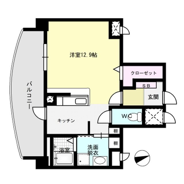 ハイライズミチホ 403号室 間取り